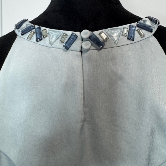 BCBG MAXAZRIA Halter Neck Embellished Sleeveless Blouse - Picture 7 of 9